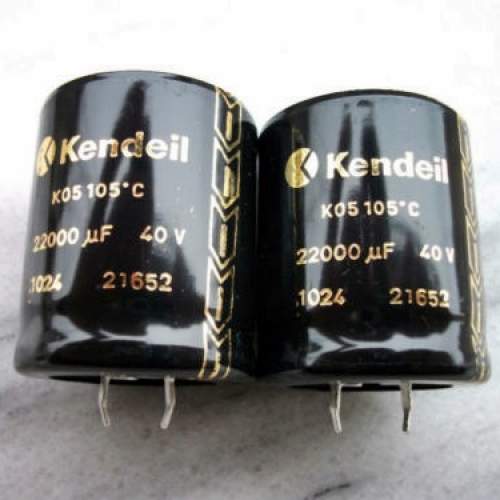 22000uF 40V Kendeil electrolytic capacitor, each -SOLD-